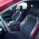 A blue-with-red-stitching GV70 interior.